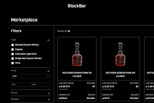 Block Bar - NFT Marketplace for Beverages Block Bar - NFT Marketplace for Beverages